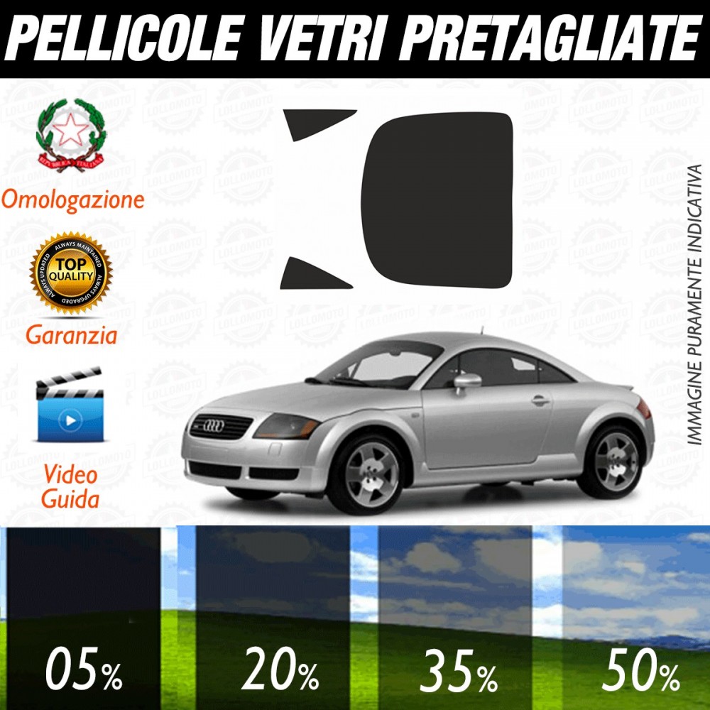 Audi A4 Cabrio dal 2002 al 2006 Pellicole Oscuramento Vetri Auto Pre Tagliate a Misura