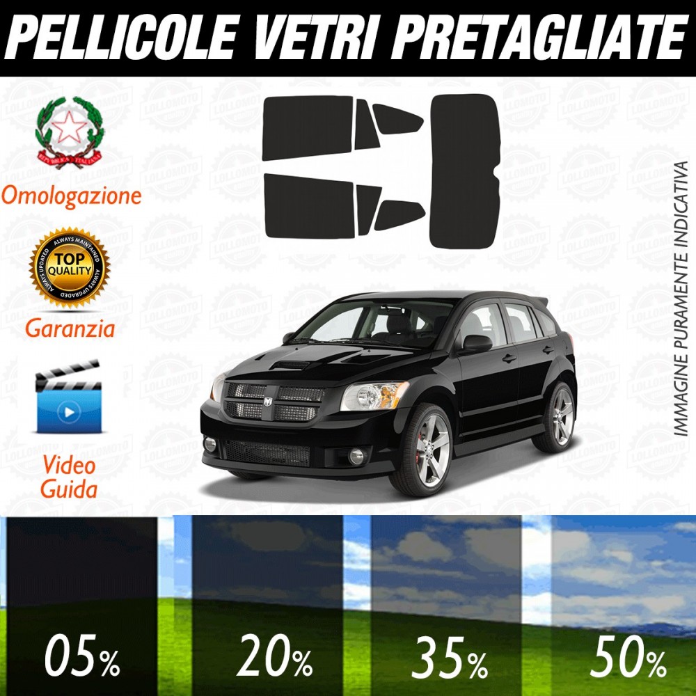 Dodge Caliber dal 2006 al 2011 Pellicole Oscuramento Vetri Posteriori Auto Pre Tagliate a Misura