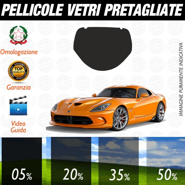 Dodge Viper dal 2006 al 2012 Pellicole Oscuramento Vetri Posteriori Auto Pre Tagliate a Misura