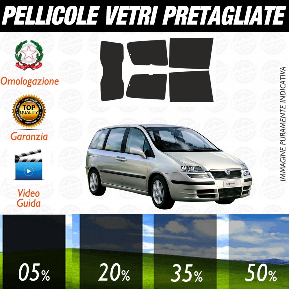 Fiat Doblò Vetri Fissi dal 2010 al 2014 Pellicole Oscuramento Vetri