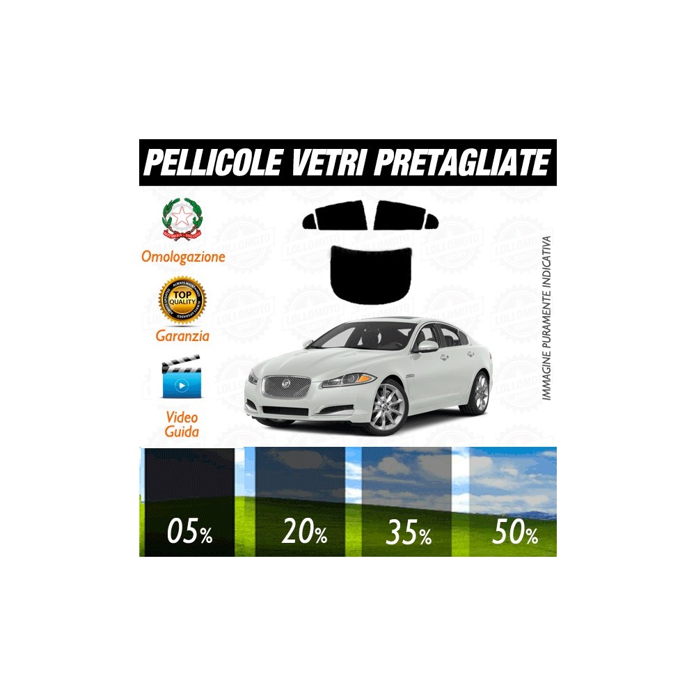 Jaguar Xf / Xfr Sedan 10-13 Pellicole Oscuramento Vetri Auto