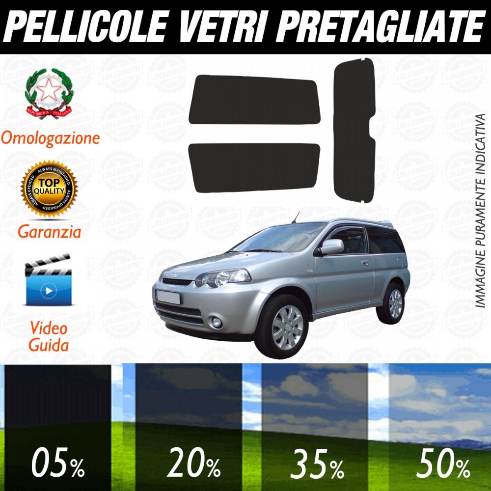 Honda Hr-v dal 2007 al 2011 Pellicole Oscuramento Vetri Posteriori Auto Pre Tagliate a Misura