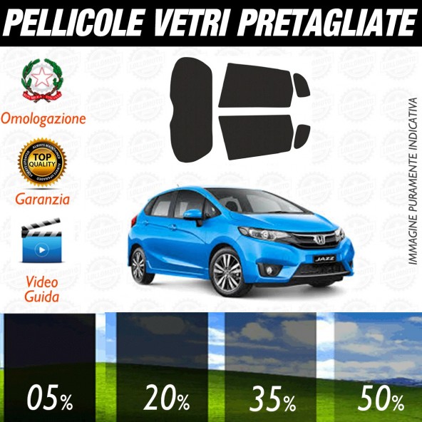 Honda Jazz dal 2016 ad OGGI Pellicole Oscuramento Vetri Posteriori Auto Pre Tagliate a Misura