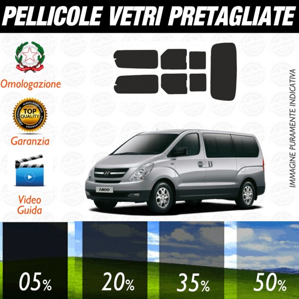 Hyundai I800 dal 2009 ad OGGI Pellicole Oscuramento Vetri Posteriori Auto Pre Tagliate a Misura