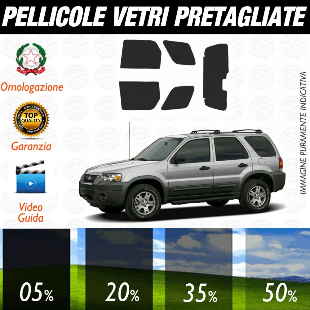 Ford Maverick dal 2002 al 2006 Pellicole Oscuramento Vetri Posteriori Auto Pre Tagliate a Misura