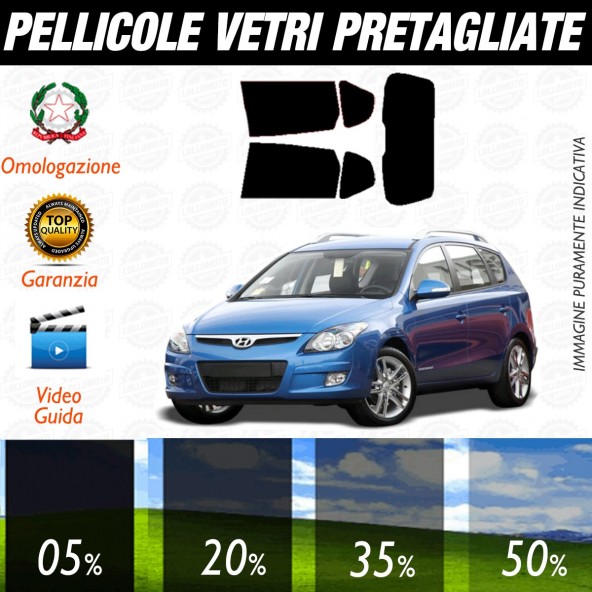 Hyundai I 30 Sw dal 2007 al 2012 Pellicole Oscuramento Vetri Auto Pre Tagliate a Misura