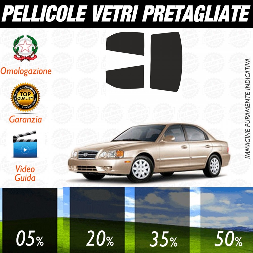 Kia Magentis dal 2002 al 2006 Pellicole Oscuramento Vetri Auto Pre Tagliate a Misura