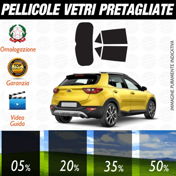 Kia Stonic dal 2017 ad OGGI Pellicole Oscuramento Vetri Auto Pre Tagliate a Misura