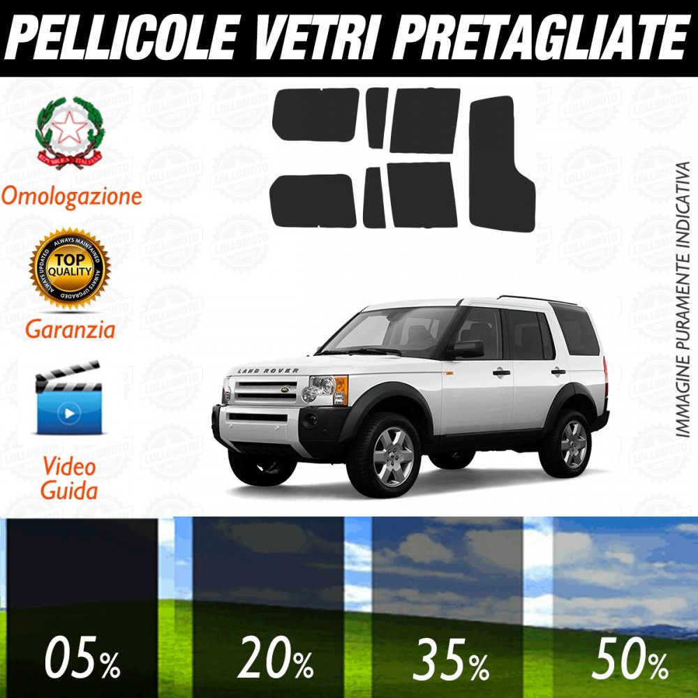 Land Rover LR3 dal 2005 ad OGGI Pellicole Oscuramento Vetri Auto Pre Tagliate a Misura
