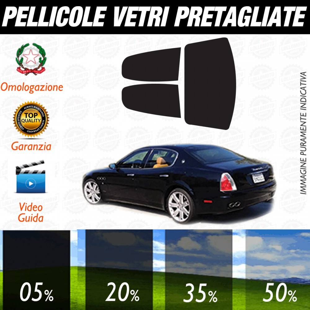 Maserati Quattroporte del 2007 Pellicole Oscuramento Vetri Auto Pre Tagliate a Misura