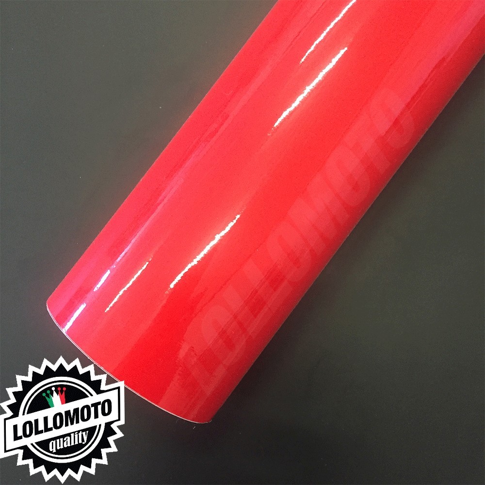 Rosso Lucido Pellicola Adesiva Rivestimento Auto Car Wrapping