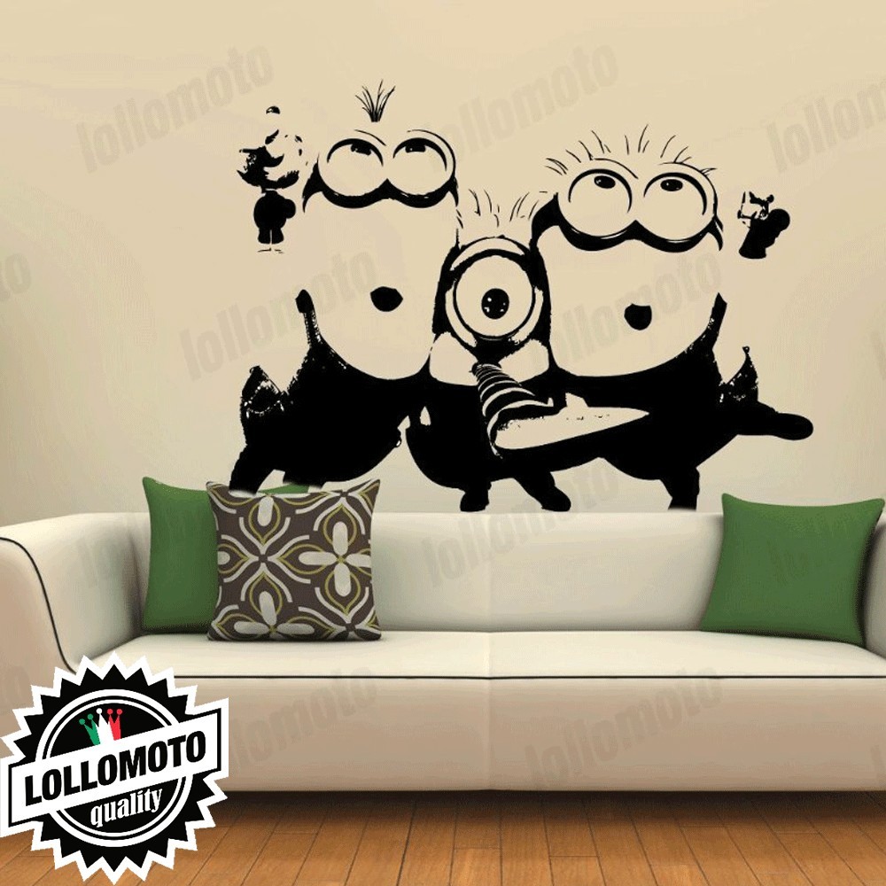 Minion Cattivissimo Me Cartoon Wall Stickers Adesivo Murale