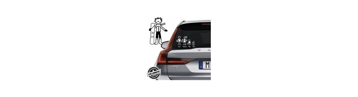 Acquista Adesivi Famiglia Stickers Family Ragazzo